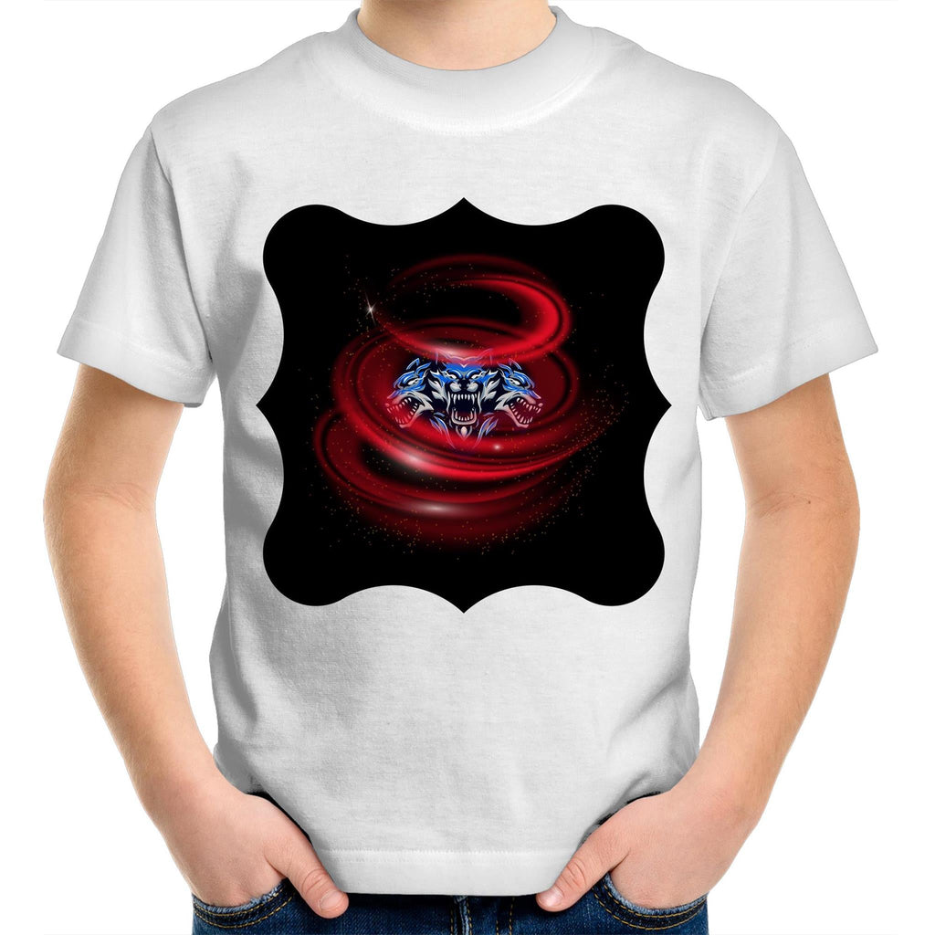 Cerberus Swirl AS Colour Kids Youth TShirt Ogo Merch