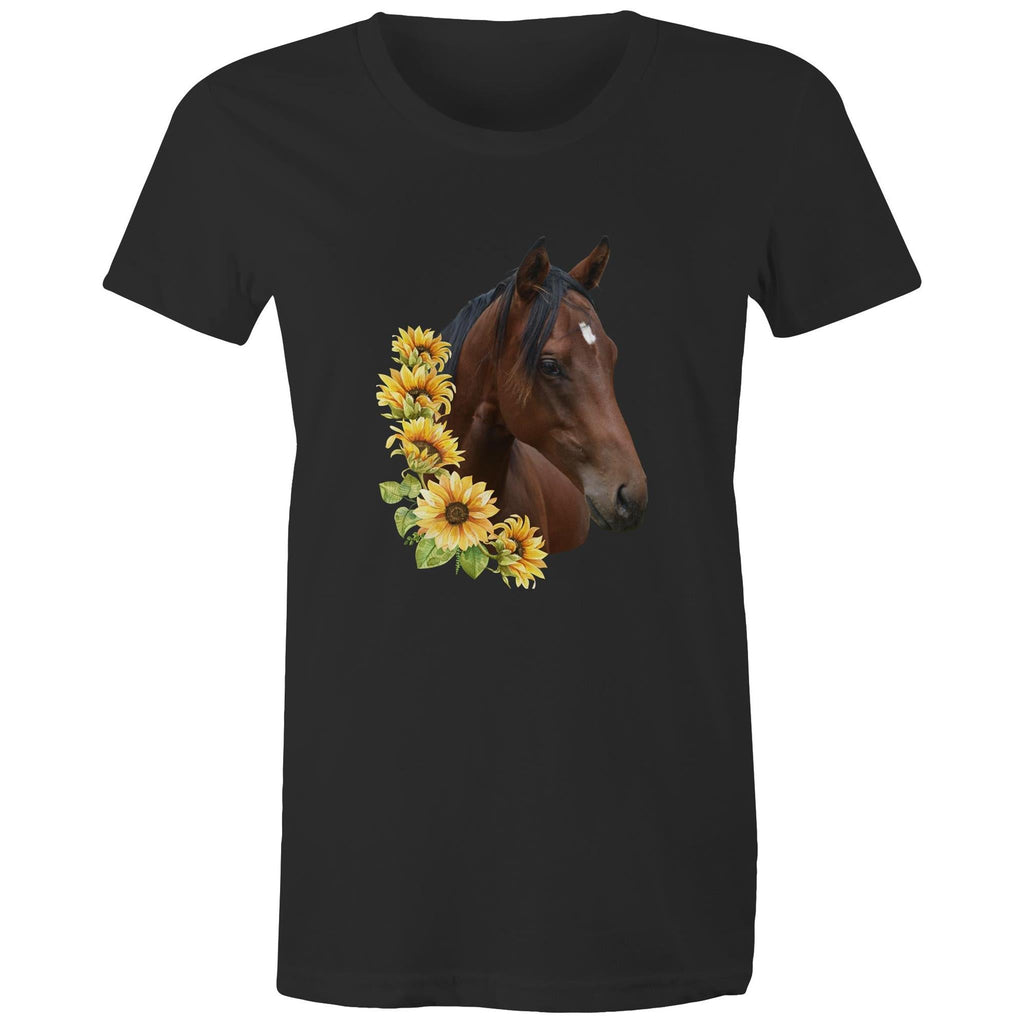 Sunflower Horse AS Colour - Women's Maple Tee Ogo Merch