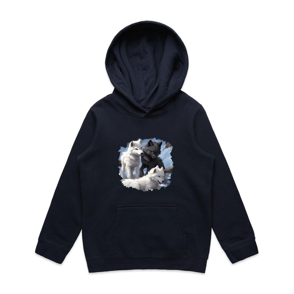 Three Wolves AS Colour Youth Supply Hood Ogo Merch