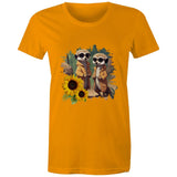 Sunflower Meerkats AS Colour - Women's Maple Tee Ogo Merch