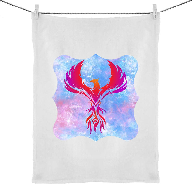 Red Phoenix Cotton Tea Towel Ogo Merch