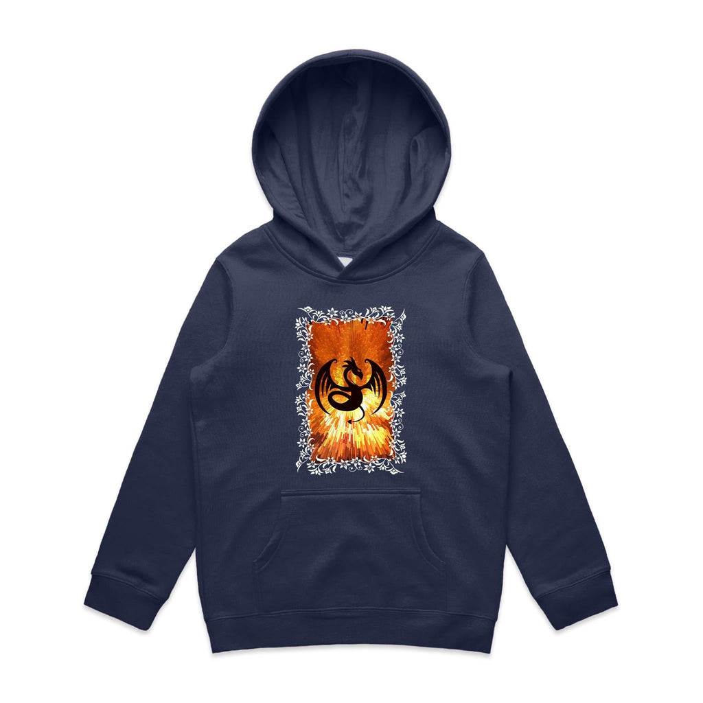 Volcanic Dragon AS Colour Youth Supply Hood Ogo Merch
