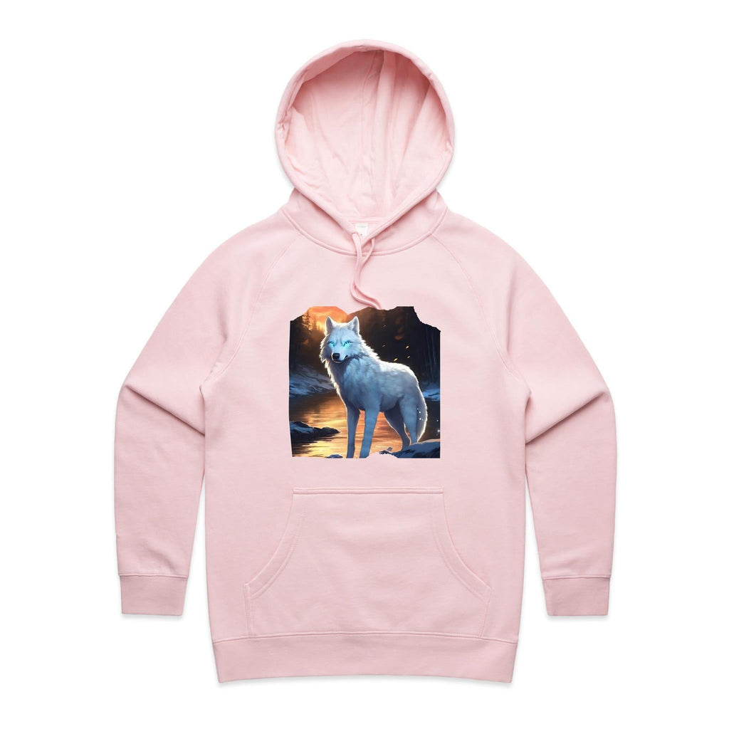White Wolf AS Colour - Women's Supply Hood Ogo Merch