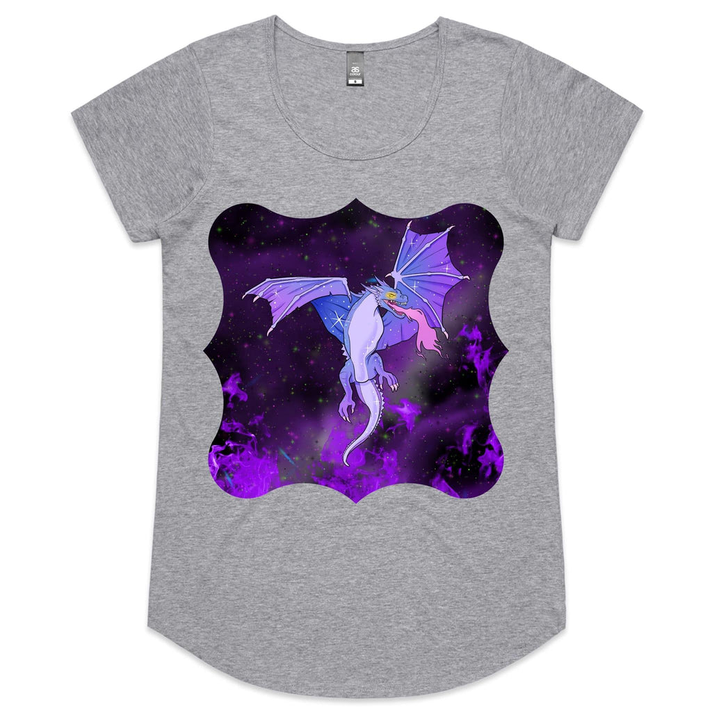 Purple Dragon AS Colour Mali Womens Scoop Neck TShirt Ogo Merch
