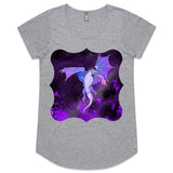 Purple Dragon AS Colour Mali Womens Scoop Neck TShirt Ogo Merch