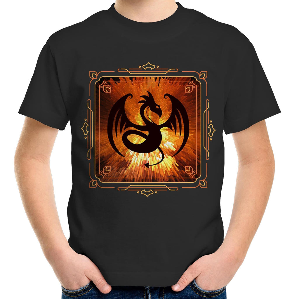Volcanic Dragon AS Colour Kids Youth TShirt Ogo Merch