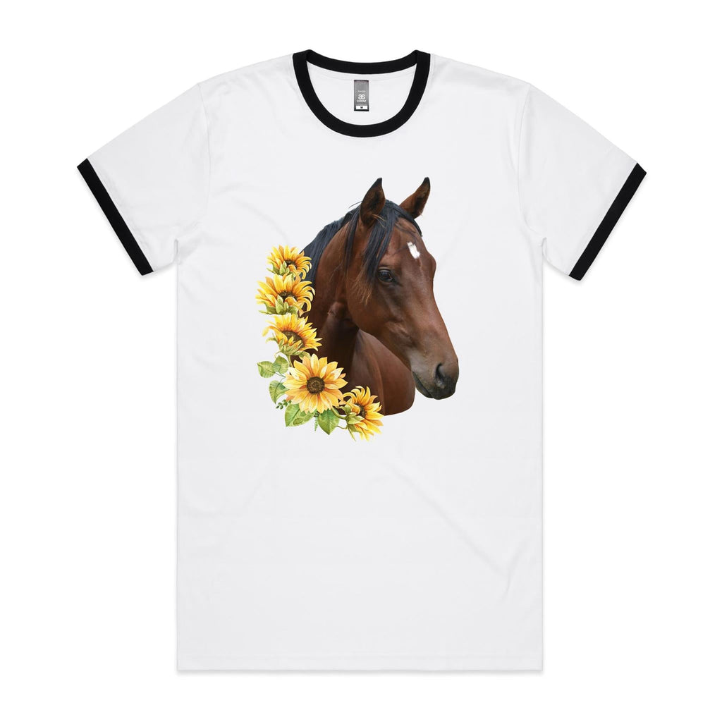 Sunflower Horse AS Colour Staple Ringer Tee Ogo Merch