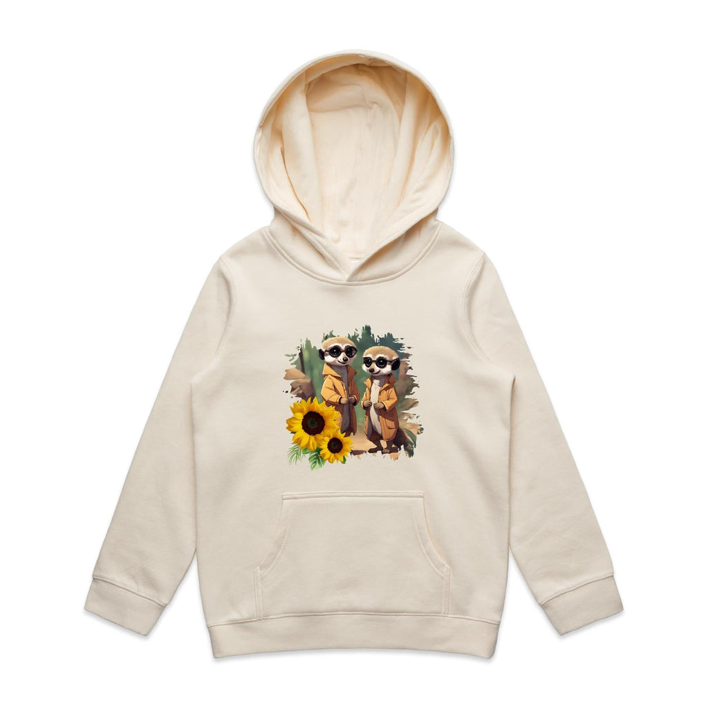 Sunflower Meerkats AS Colour - Youth Supply Hood Ogo Merch