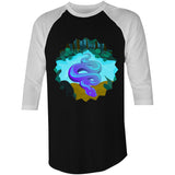 River Snake AS Colour Raglan 3/4 Sleeve TShirt Ogo Merch