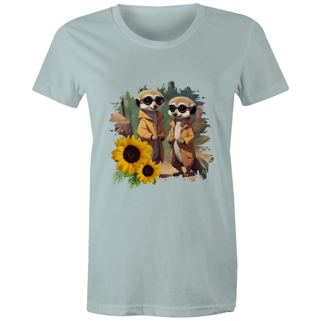 Sunflower Meerkats AS Colour - Women's Maple Tee Ogo Merch