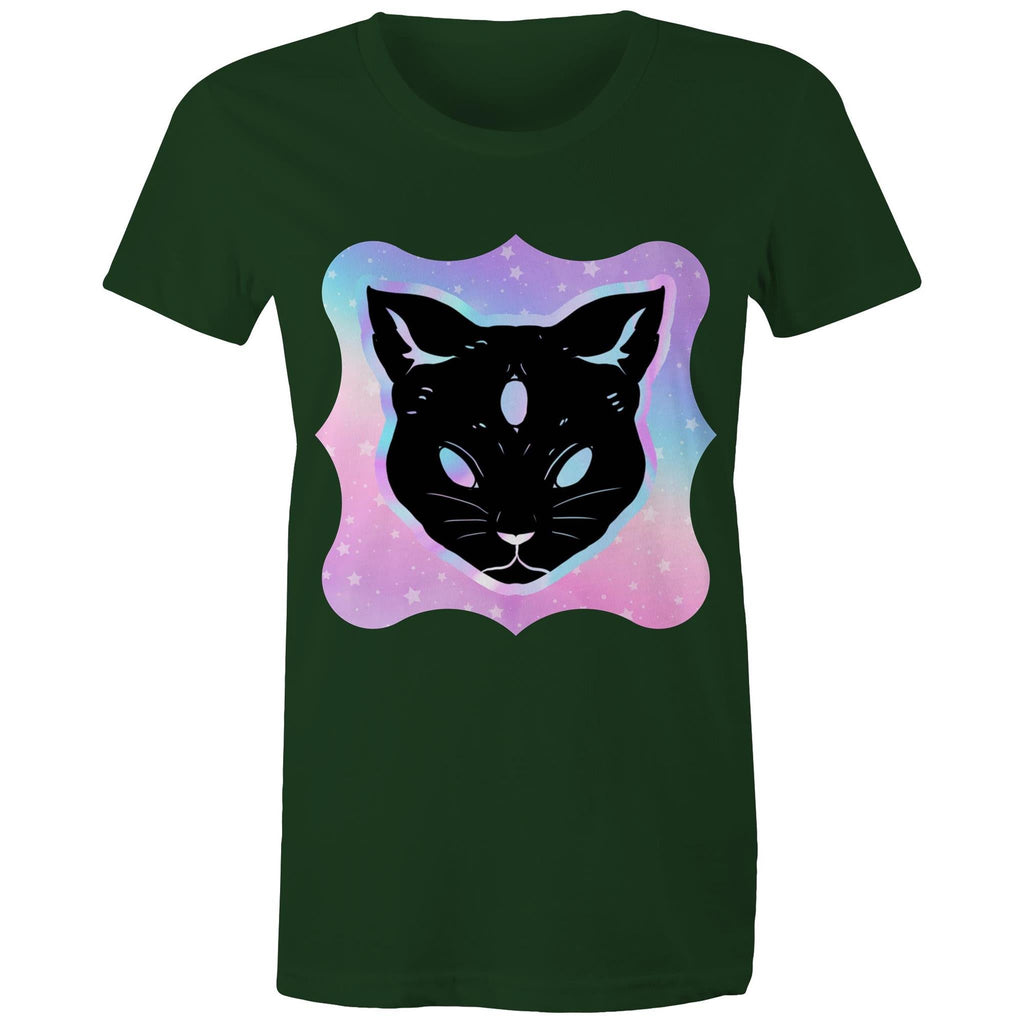 Psychic Cat AS Colour Women's Maple Tee Ogo Merch