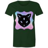 Psychic Cat AS Colour Women's Maple Tee Ogo Merch