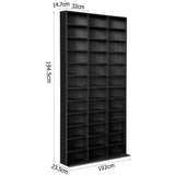 Artiss Bookshelf CD Storage Rack - BERT Black Dropshipzone