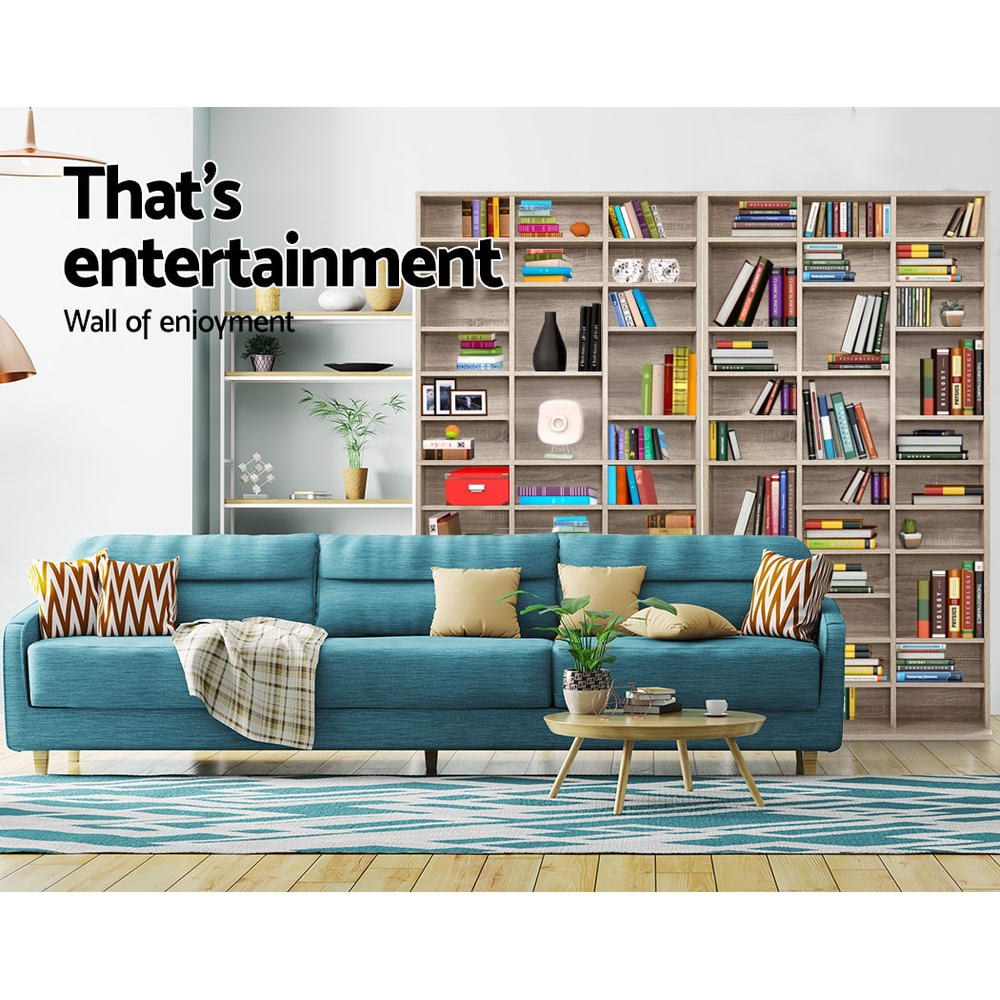 Artiss Bookshelf CD Storage Rack - BERT Oak Dropshipzone