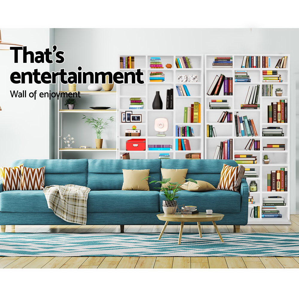 Artiss Bookshelf CD Storage Rack - BERT White Dropshipzone