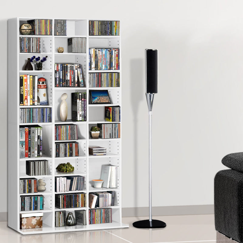 Artiss Bookshelf CD Storage Rack - BERT White Dropshipzone