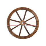 Gardeon Garden Decor Outdoor Ornament Wooden Wagon Wheel dropshipzone