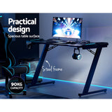 Artiss Gaming Desk Computer Desks LED Light 120CM Dropshipzone