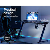 Artiss Gaming Desk Computer Desks LED Light 140CM Dropshipzone
