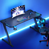 Artiss Gaming Desk Computer Desks LED Light 140CM Dropshipzone