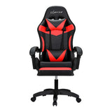 Artiss 6 Point Massage Gaming Office Chair 7 LED Footrest Red Dropshipzone