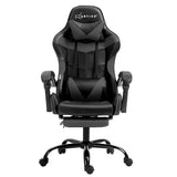 Artiss Gaming Office Chair Footrest Grey Dropshipzone