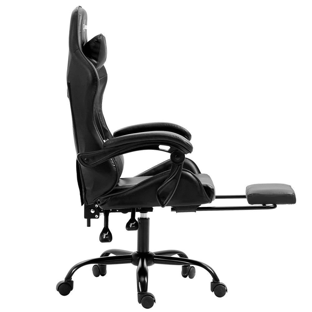 Artiss Gaming Office Chair Footrest Grey Dropshipzone