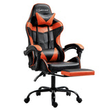 Artiss Gaming Office Chair Footrest Orange Dropshipzone