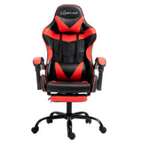 Artiss Gaming Office Chair Recliner Footrest Red Dropshipzone