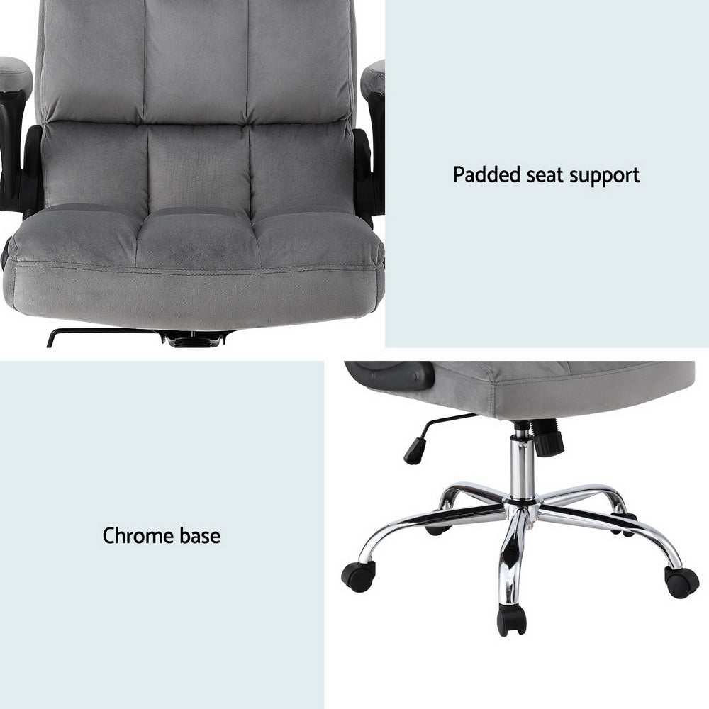 Artiss Office Velvet Seat Racing Gaming Computer Desk Chairs