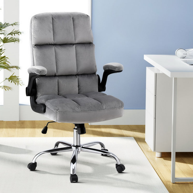 Artiss Office Velvet Seat Racing Gaming Computer Desk Chairs