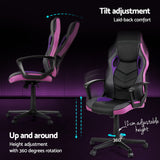 Artiss Gaming Office Chair Computer Chairs Purple Dropshipzone