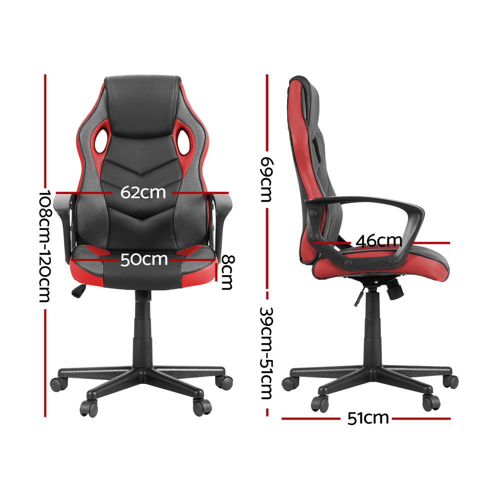 Artiss Gaming Office Chair- Red Dropshipzone