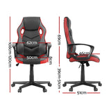 Artiss Gaming Office Chair- Red Dropshipzone