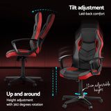 Artiss Gaming Office Chair- Red Dropshipzone