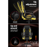 Artiss Gaming Office Chair - Yellow Dropshipzone