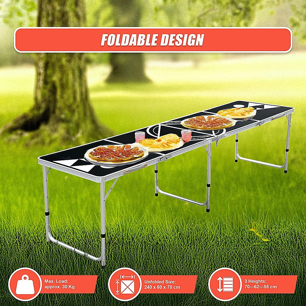 Professional 8ft Beer Pong Table Drinking Game Dropshipzone