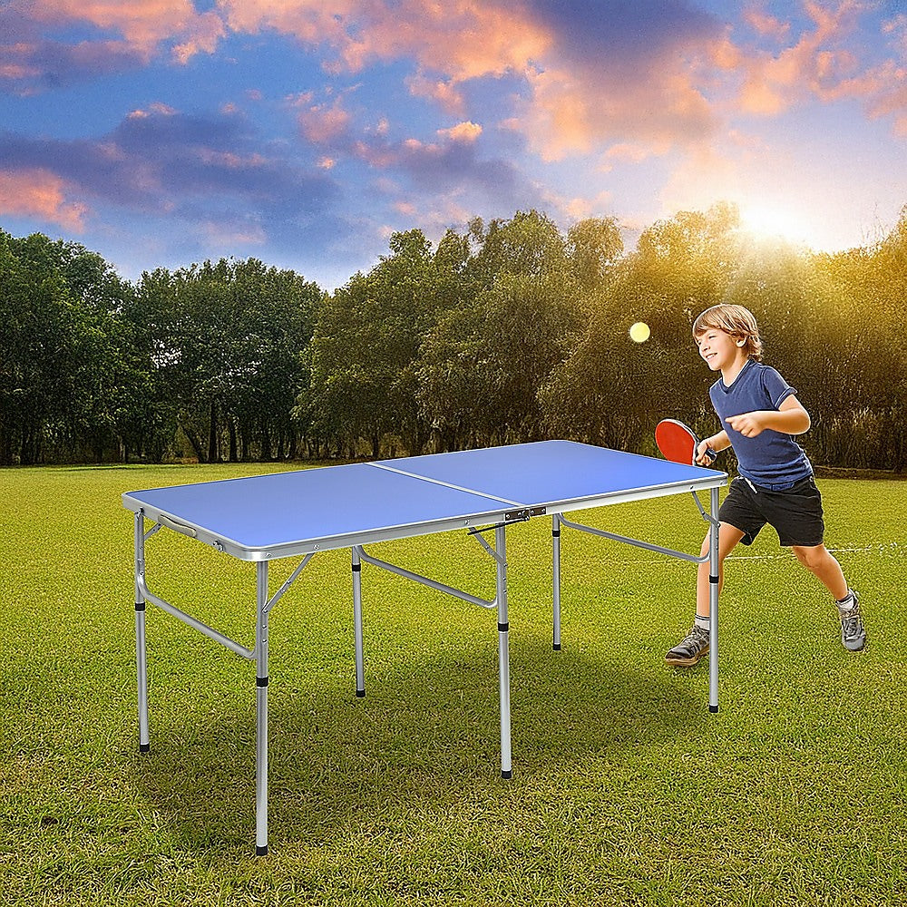 152cm Portable Tennis Table, Folding Ping Pong Table Game Set Dropshipzone