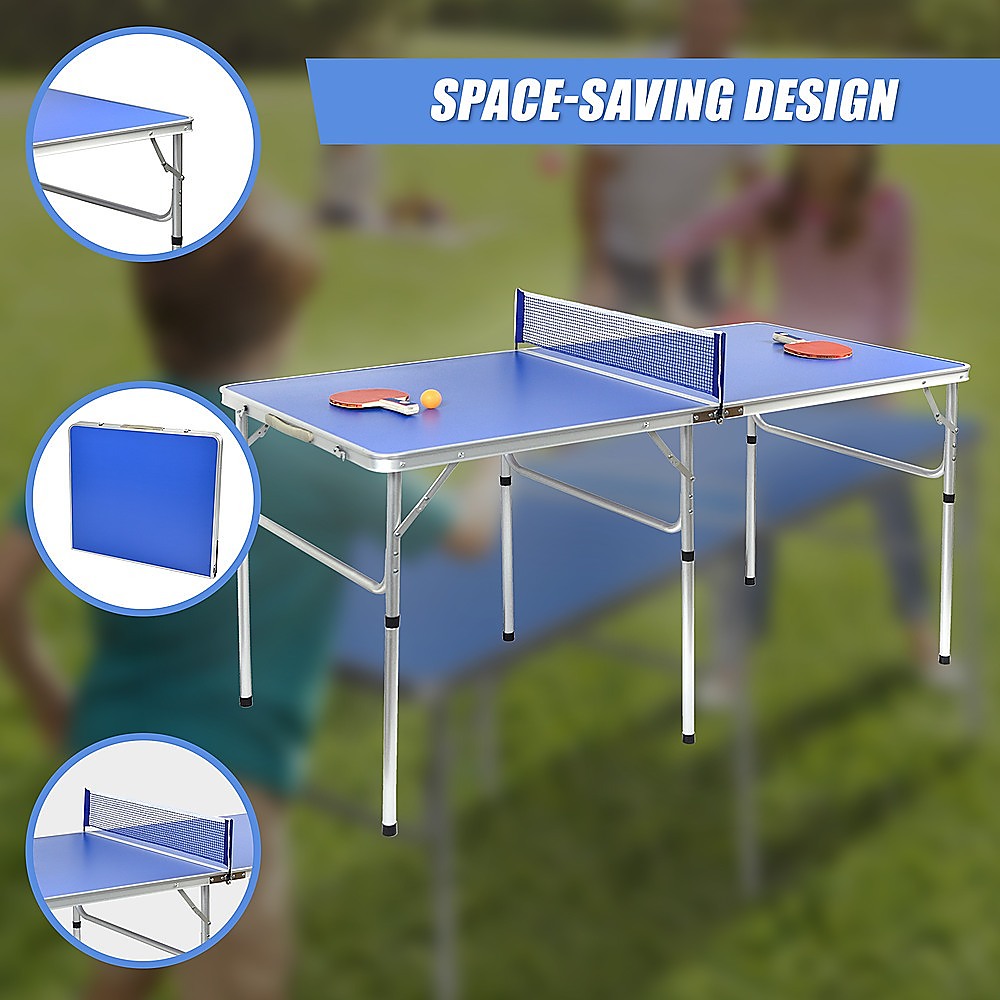 152cm Portable Tennis Table, Folding Ping Pong Table Game Set Dropshipzone