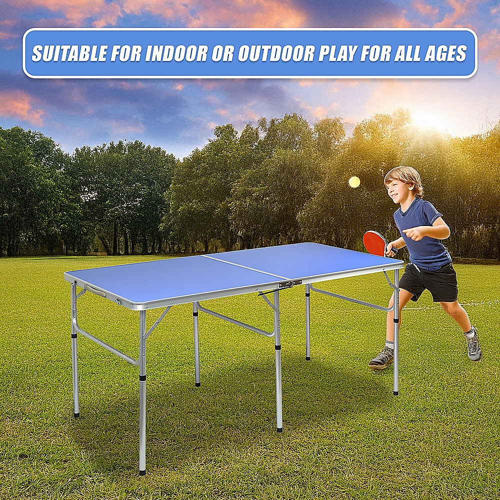 152cm Portable Tennis Table, Folding Ping Pong Table Game Set Dropshipzone