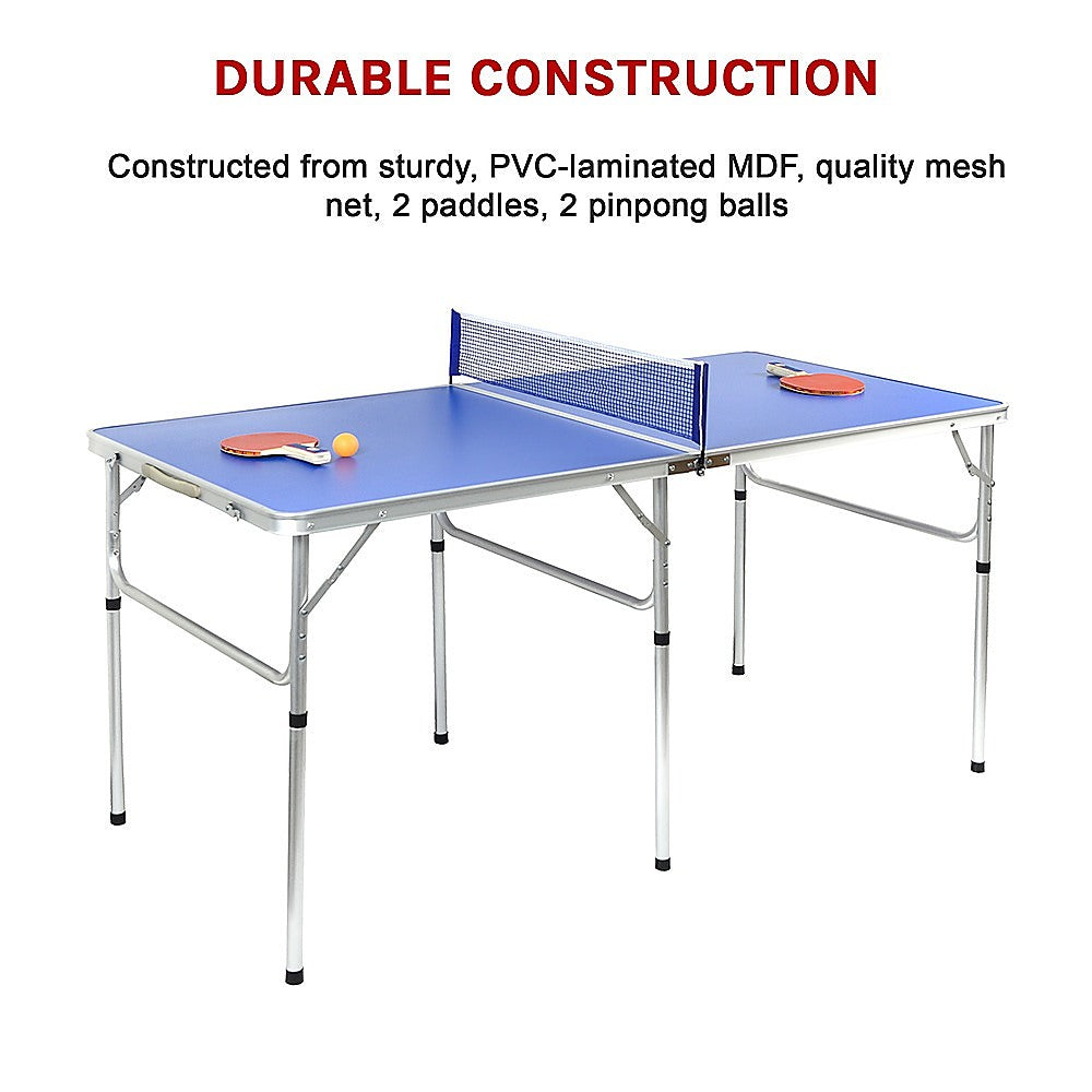 152cm Portable Tennis Table, Folding Ping Pong Table Game Set Dropshipzone