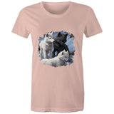 Three Wolves AS Colour - Women's Maple Tee Ogo Merch