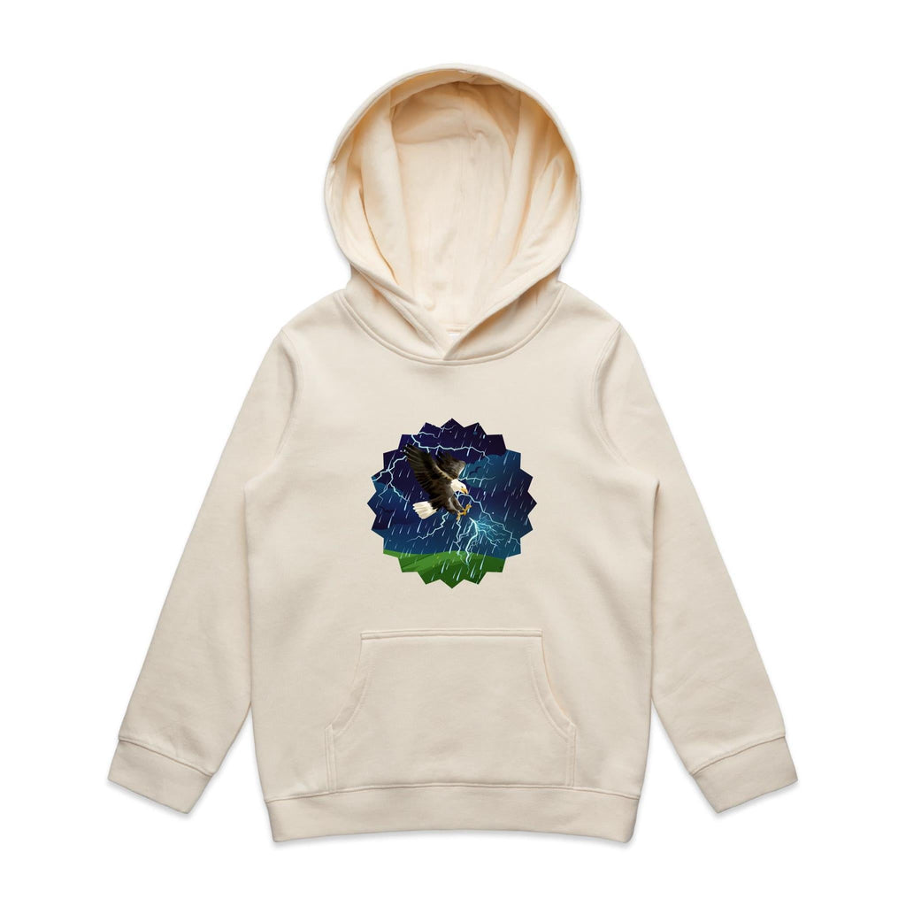 Lightning Eagle AS Colour - Youth Supply Hood Ogo Merch