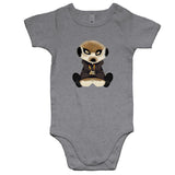 Meerkat in Hoodie AS Colour Mini Me - Baby Onesie Romper Ogo Merch