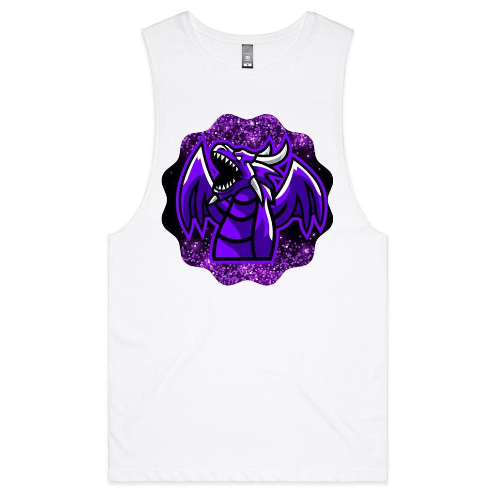 Shining Purple Dragon AS Colour Barnard Mens Tank Top Tee Ogo Merch