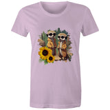 Sunflower Meerkats AS Colour - Women's Maple Tee Ogo Merch