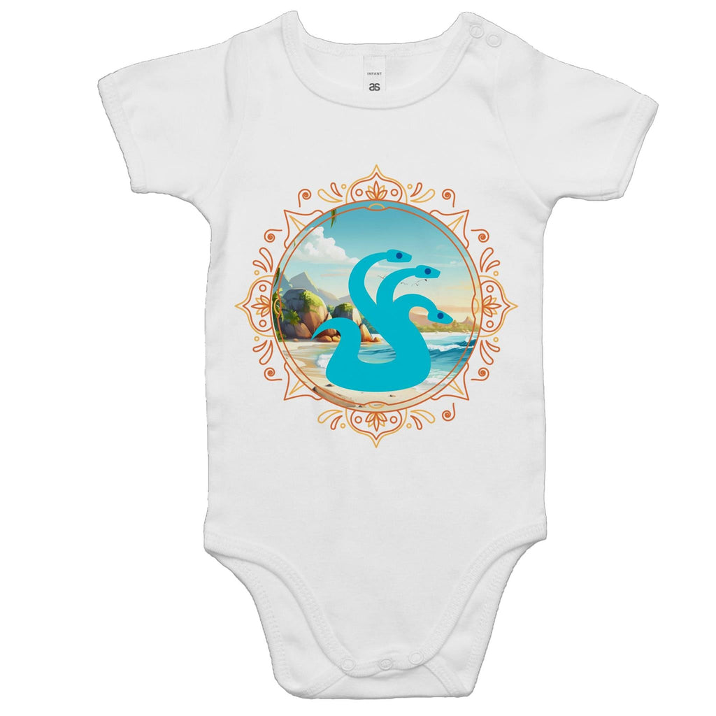 Beach Hydra AS Colour Mini Me Baby Onesie Romper Ogo Merch