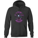 Meet my Family Angry Girl AS Colour Stencil - Pocket Hoodie Sweatshirt Ogo Merch