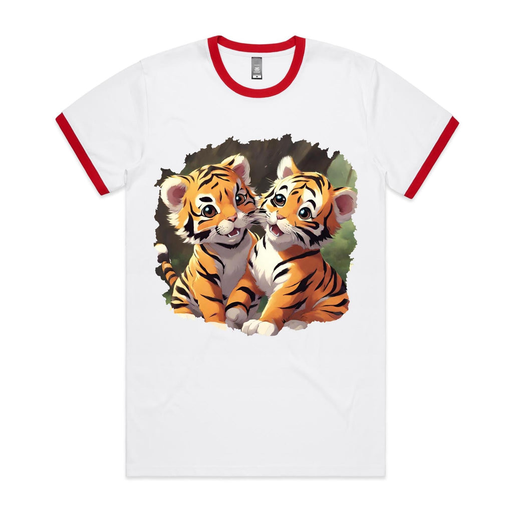 Baby Tigers AS Colour Staple Ringer Tee Ogo Merch