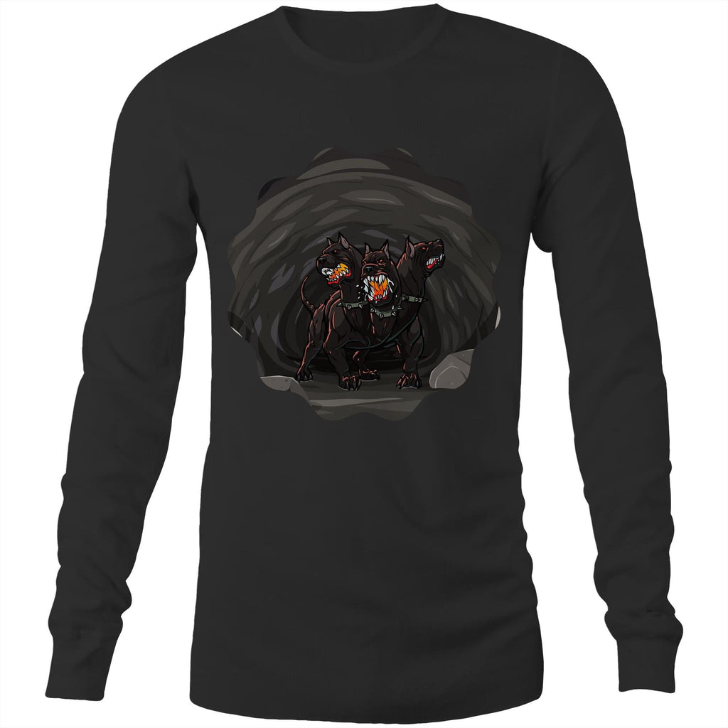 Cave Cerberus AS Colour Base Mens Long Sleeve TShirt Ogo Merch